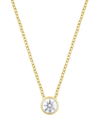 Lab Grown Diamonds 14k 0.50 Ct. Tw. Lab Grown Diamond Solitaire Pendant In Gold