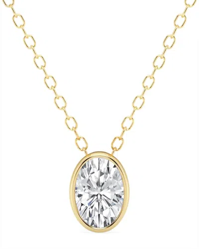 Lab Grown Diamonds 14k 0.50 Ct. Tw. Lab Grown Diamond Solitaire Pendant In Gold