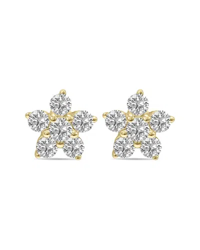 Lab Grown Diamonds 14k 0.50 Ct. Tw. Lab-grown Diamond Star Earrings In Metallic