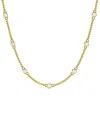 Lab Grown Diamonds 14k 0.50 Ct. Tw. Lab-grown Diamond Station Necklace In Gold