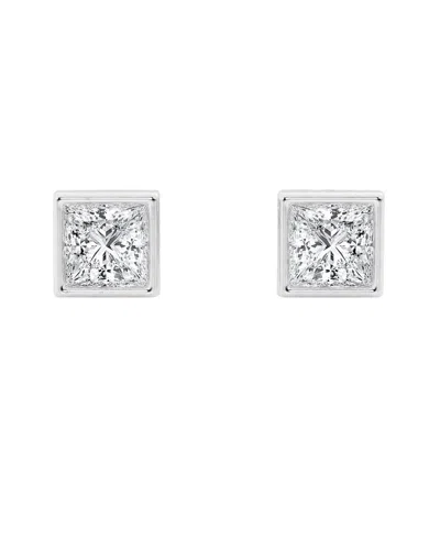 Lab Grown Diamonds 14k 0.50 Ct. Tw. Lab-grown Diamond Studs In Gray