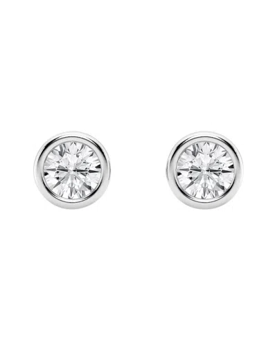 Lab Grown Diamonds 14k 0.50 Ct. Tw. Lab-grown Diamond Studs In Metallic