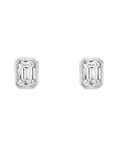 Lab Grown Diamonds 14k 0.50 Ct. Tw. Lab-grown Diamond Studs In Metallic