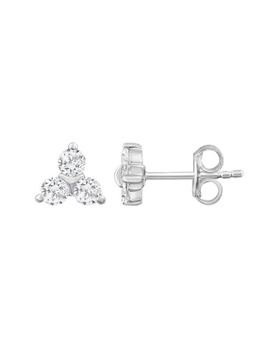 Lab Grown Diamonds 14k 0.50 Ct. Tw. Lab-grown Diamond Studs In Metallic