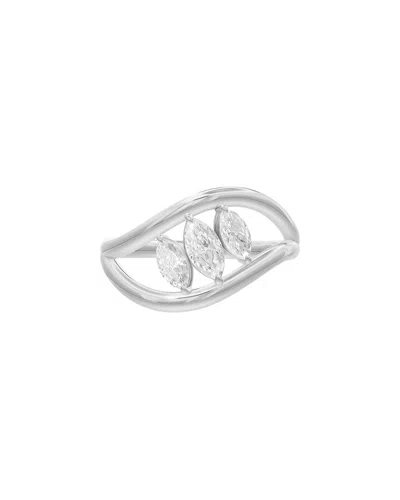 Lab Grown Diamonds 14k 0.59 Ct. Tw. Lab-grown Diamond Ring In Metallic