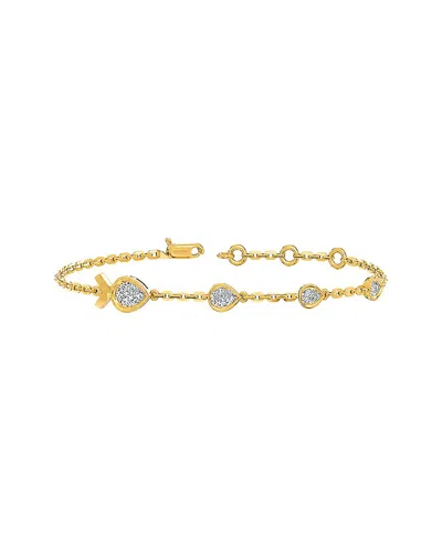 Lab Grown Diamonds 14k 0.72 Ct. Tw. Lab-grown Diamond Tennis Bracelet In Purple