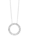 Lab Grown Diamonds 14k 0.75 Ct. Tw. Lab-grown Diamond Circle Pendant