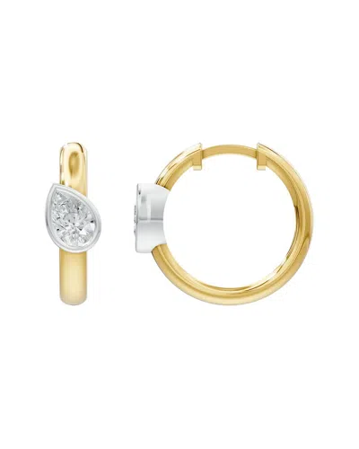 Lab Grown Diamonds Silver 0.75 Ct. Tw. Lab-grown Diamond Earrings In Gold