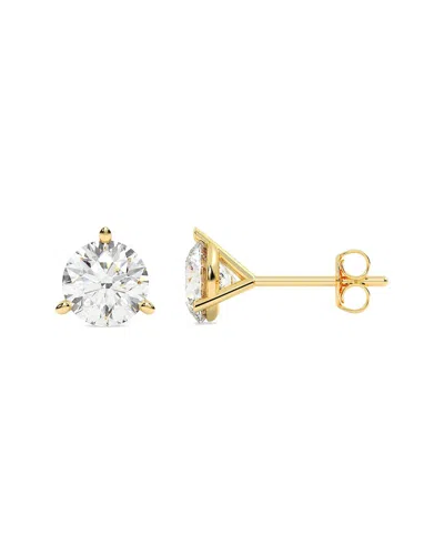 Lab Grown Diamonds 14k 1.00 Ct. Tw. Lab-grown Diamond Earrings In Purple