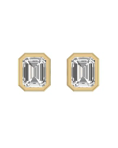 Lab Grown Diamonds 14k 0.75 Ct. Tw. Lab Grown Diamond Earrings In Purple