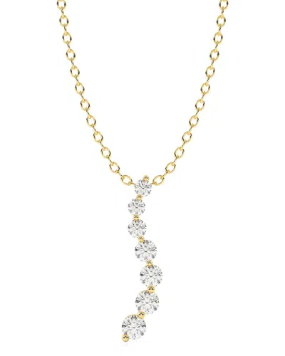 Lab Grown Diamonds 14k 0.75 Ct. Tw. Lab-grown Diamond Necklace In Gold