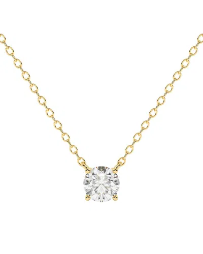 Lab Grown Diamonds 14k 0.75 Ct. Tw. Lab-grown Diamond Necklace In Gold