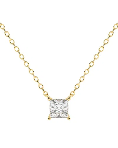 Lab Grown Diamonds 14k 0.75 Ct. Tw. Lab-grown Diamond Necklace In Gold