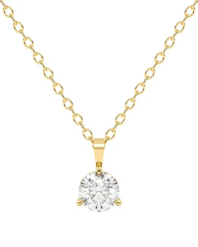 Lab Grown Diamonds 14k 0.75 Ct. Tw. Lab-grown Diamond Necklace In Gold