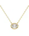 Lab Grown Diamonds 14k 0.75 Ct. Tw. Lab-grown Diamond Necklace In Gold