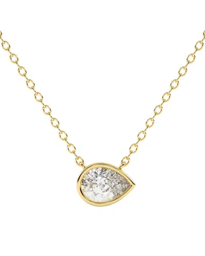 Lab Grown Diamonds 14k 0.75 Ct. Tw. Lab-grown Diamond Necklace In Gold