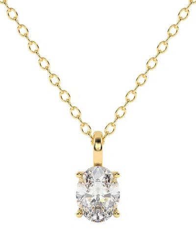 Lab Grown Diamonds 14k 0.75 Ct. Tw. Lab-grown Diamond Necklace In Gold