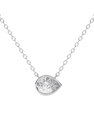 Lab Grown Diamonds 14k 0.75 Ct. Tw. Lab-grown Diamond Necklace In Green