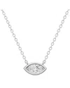 Lab Grown Diamonds 14k 0.75 Ct. Tw. Lab-grown Diamond Necklace In Metallic