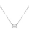 Lab Grown Diamonds 14k 0.75 Ct. Tw. Lab-grown Diamond Necklace In Metallic