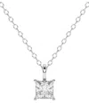 Lab Grown Diamonds 14k 0.75 Ct. Tw. Lab-grown Diamond Necklace In Metallic
