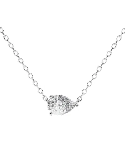 Lab Grown Diamonds 14k 0.75 Ct. Tw. Lab-grown Diamond Necklace In Metallic