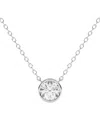 Lab Grown Diamonds 14k 0.75 Ct. Tw. Lab-grown Diamond Necklace In Metallic