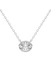 Lab Grown Diamonds 14k 0.75 Ct. Tw. Lab-grown Diamond Necklace In Silver