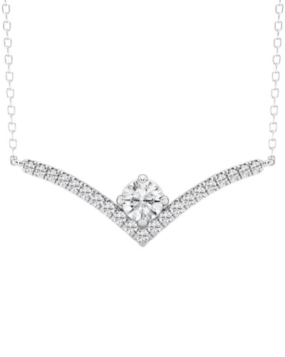 Lab Grown Diamonds 14k 0.75 Ct. Tw. Lab Grown Diamond Pendant In White