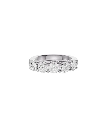 Lab Grown Diamonds 14k 0.75 Ct. Tw. Lab-grown Diamond Ring In Silver