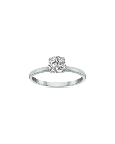 Lab Grown Diamonds 14k 0.75 Ct. Tw. Lab-grown Diamond Solitaire Ring In Metallic