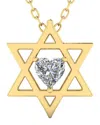 Lab Grown Diamonds 14k 0.75 Ct. Tw. Lab-grown Diamond Star Of David Necklace