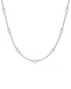 Lab Grown Diamonds 14k 0.75 Ct. Tw. Lab-grown Diamond Station Necklace