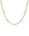 Lab Grown Diamonds 14k 0.50 Ct. Tw. Lab-grown Diamond Station Necklace In Gold