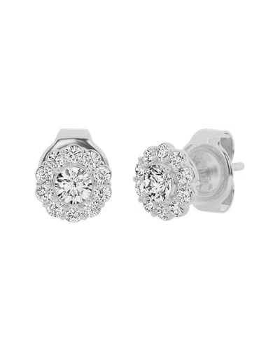 Lab Grown Diamonds 14k 0.75 Ct. Tw. Lab-grown Diamond Studs In Metallic