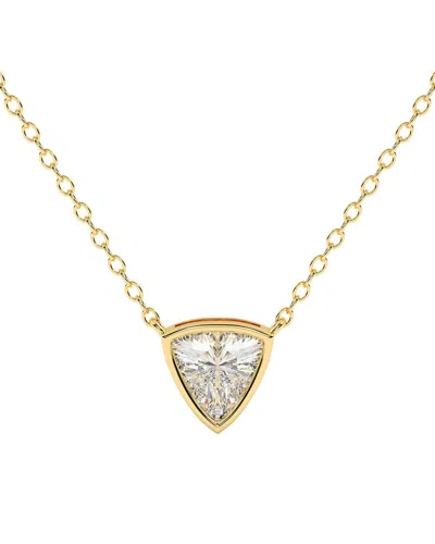 Lab Grown Diamonds 14k 0.75 Ct. Tw. Lab-grown Diamond Necklace In Gold