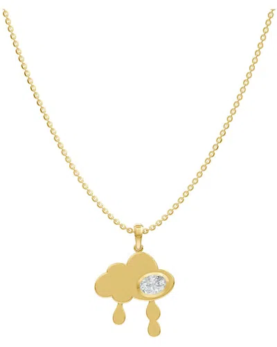 Lab Grown Diamonds 14k 0.85 Ct. Tw. Lab-grown Diamond Necklace In Gold