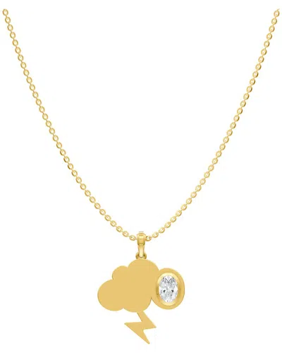 Lab Grown Diamonds 14k 0.85 Ct. Tw. Lab-grown Diamond Necklace In Gold