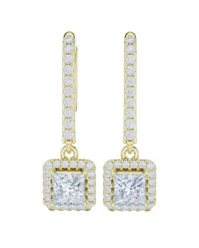 Lab Grown Diamonds 14k 0.85 Ct. Tw. Lab-grown Diamond Earrings In Yellow