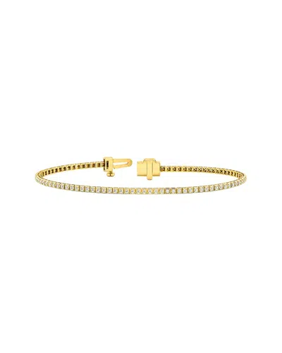 Lab Grown Diamonds 14k 0.93 Ct. Tw. Lab-grown Diamond Tennis Bracelet In Gold
