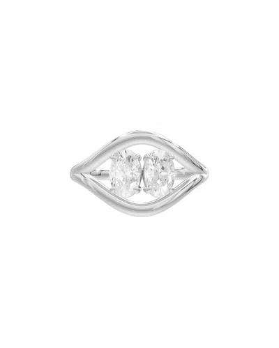 Lab Grown Diamonds 14k 0.98 Ct. Tw. Lab-grown Diamond Ring In Transparent