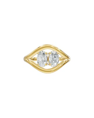 Lab Grown Diamonds 14k 0.98 Ct. Tw. Lab-grown Diamond Ring In Transparent