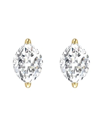 Lab Grown Diamonds 14k 1.00 Ct. Tw. Lab Grown Diamond Earrings In Gold