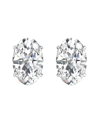 Lab Grown Diamonds 14k 1.00 Ct. Tw. Lab Grown Diamond Earrings In Metallic