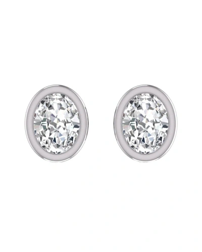 Lab Grown Diamonds 14k 1.00 Ct. Tw. Lab Grown Diamond Earrings In White