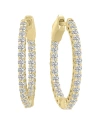 Lab Grown Diamonds 14k 1.00 Ct. Tw. Lab Grown Diamond Hoops