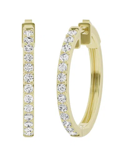 Lab Grown Diamonds 14k 1.00 Ct. Tw. Lab Grown Diamond Classic Hoops In Gold