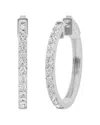 Lab Grown Diamonds 14k 1.00 Ct. Tw. Lab Grown Diamond Hoops
