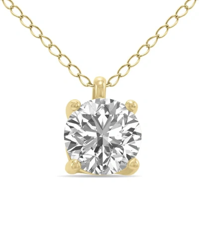 Lab Grown Diamonds 14k 1.00 Ct. Tw. Lab Grown Diamond Necklace In Gold