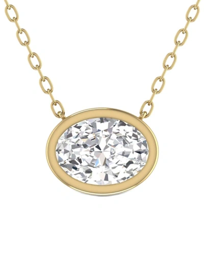 Lab Grown Diamonds 14k 1.00 Ct. Tw. Lab Grown Diamond Necklace In Gold